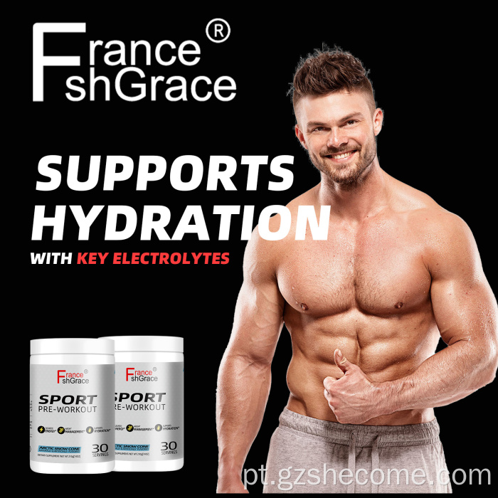 Shecome Sport Pré-Treino Pó Hidratação Energética